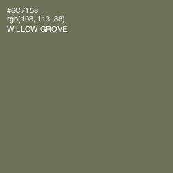 #6C7158 - Willow Grove Color Image
